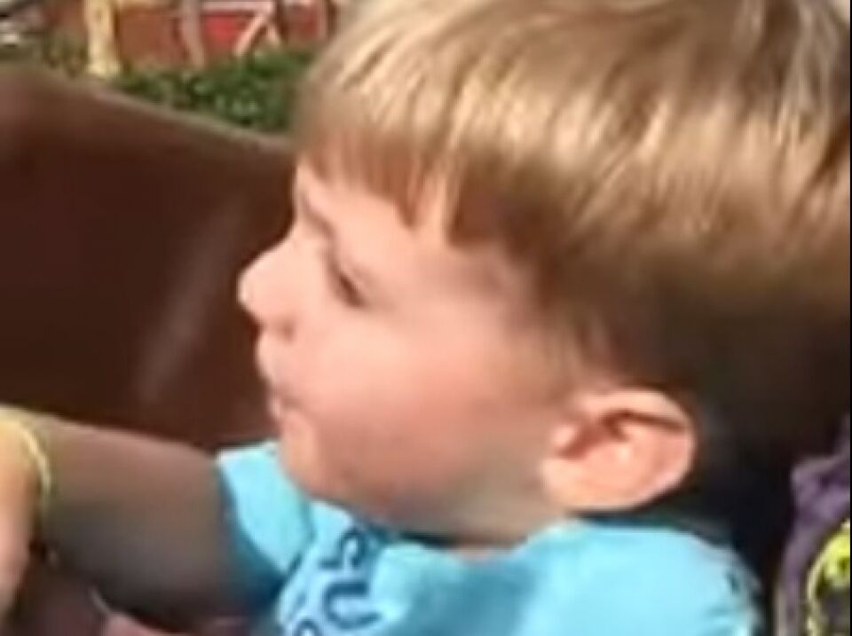 Menino fica histérico descendo em montanha-russa da Disney