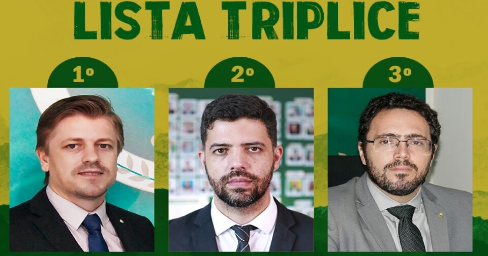 Hans Lucas, Guilherme Ornelas e Diego Simão formam lista tríplice para Defensor Público-Geral