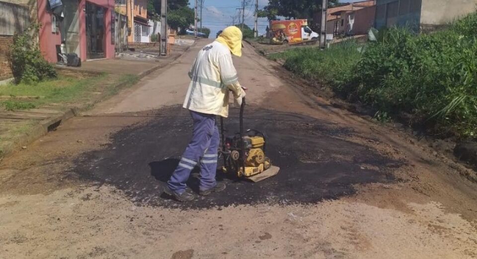 Suop realiza operação tapa-buracos no fim de semana