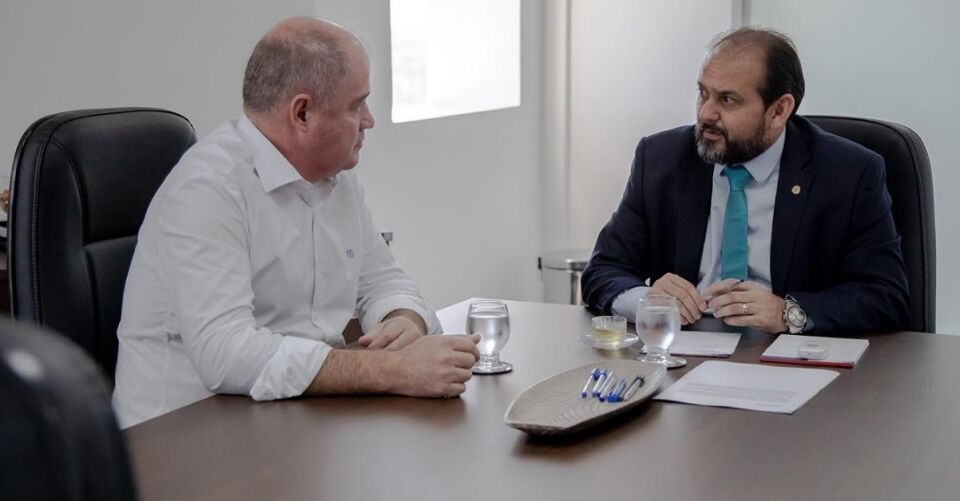 Presidente da Assembleia discute esgotamento sanitário de Ji-Paraná com o prefeito Marcito Pinto