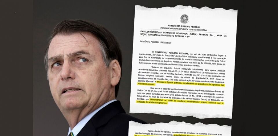 Polícia caça grupo terrorista que ameaça Bolsonaro e ministros