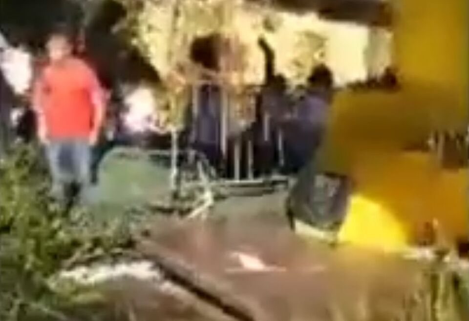 Palco de autoridades desaba com prefeito, vereadores e convidados em Alta Floresta
