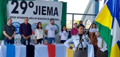 Alex Redano prestigia abertura dos jogos escolares de Ariquemes