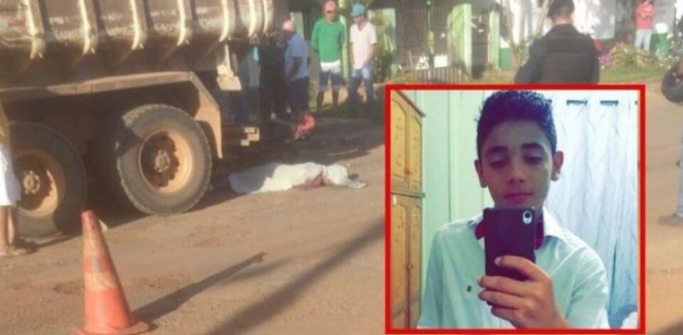 Jovem morre após colidir motocicleta na traseira de caminhão, em Alta Floresta D' Oeste