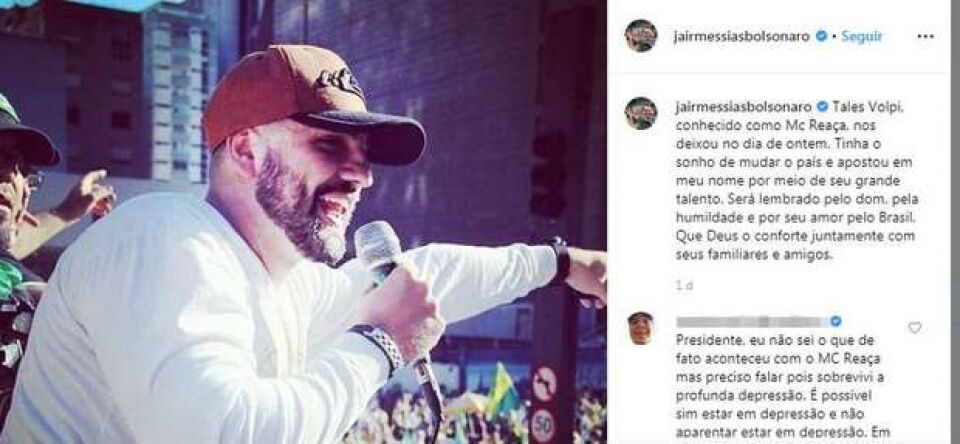 MC Reaça é sepultado; bolsonaristas lamentam morte