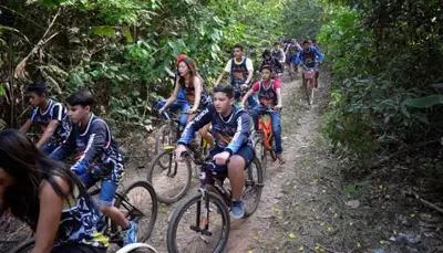 No Bike Tour, ciclistas da fronteira entram na rota da solidariedade e da conservação ambiental