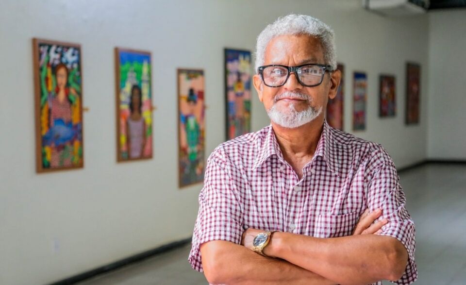 Cores contagiantes das pinturas de J. Messias estão expostas em 28 telas na Casa da Cultura Ivan Marrocos