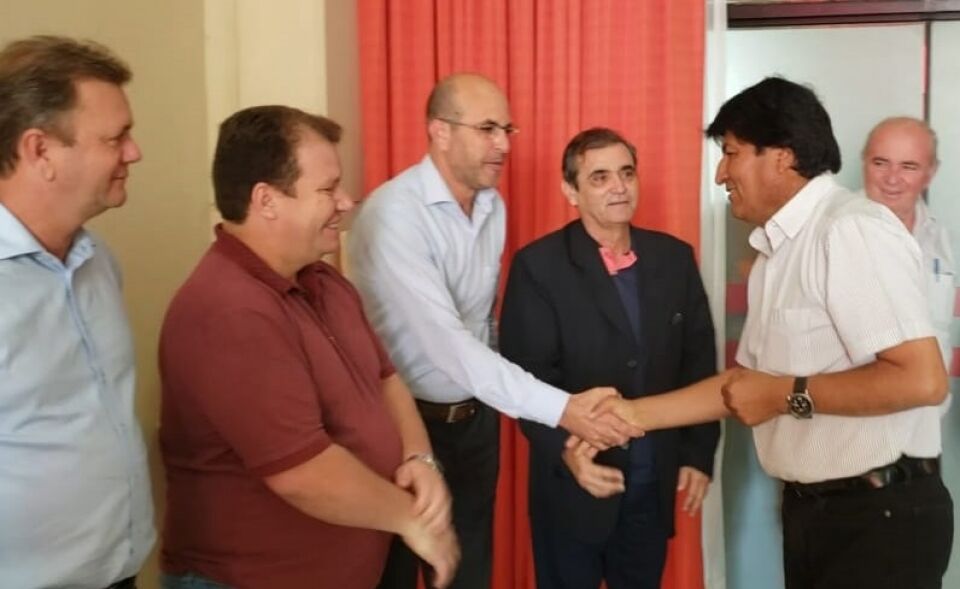Deputados rondonienses são recebidos pelo presidente da Bolívia Evo Morales