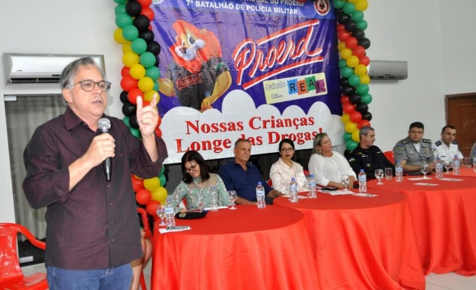 Geraldo da Rondônia prestigia formatura do PROERD promovida pelo 7º BPM
