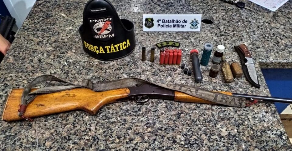 Durante “Operação Paz no Campo”, Polícia Militar apreende arma de fogo e munições