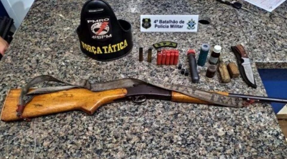 Durante Operação Paz no Campo, Polícia Militar apreende arma de fogo e munições