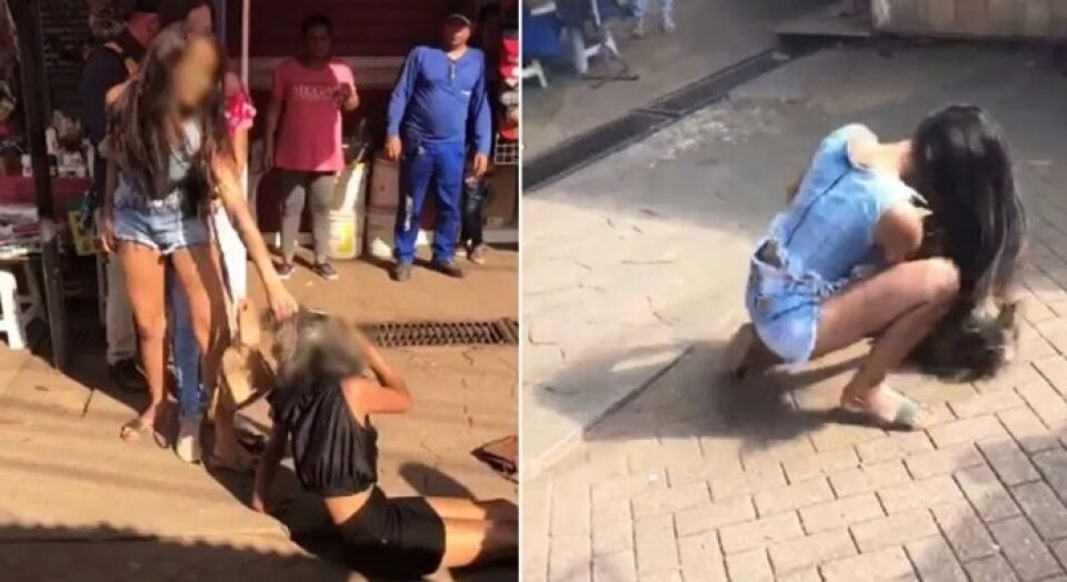 VIDEO: mulher batendo em suposta amante