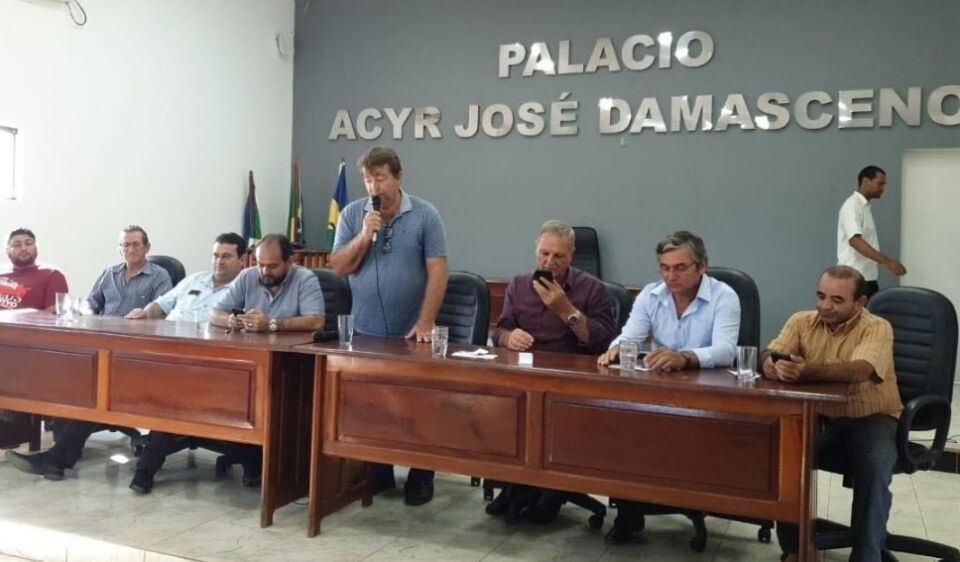 Presidente Laerte Gomes é recebido na Câmara de Vereadores de Vale do Anari