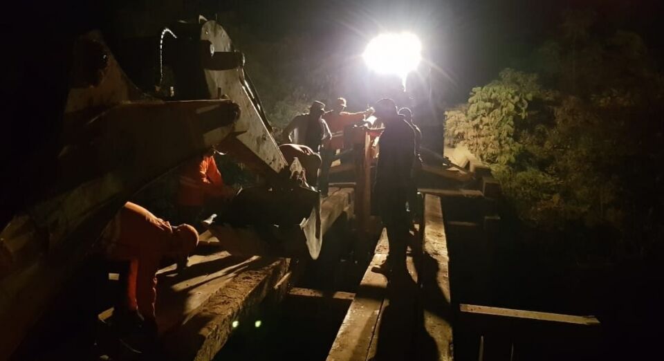 DER conserta ponte e libera trânsito entre Cujubim e Machadinho