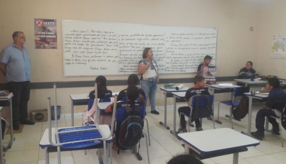Campanha de prevenção tem ação educativa na escola Jânio Quadros