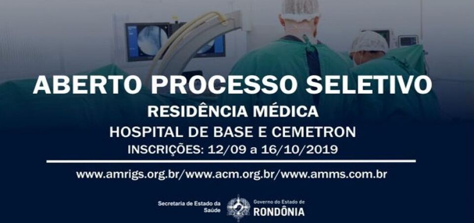 HB, Cemetron e Hospital Regional de Cacoal abrem processo seletivo