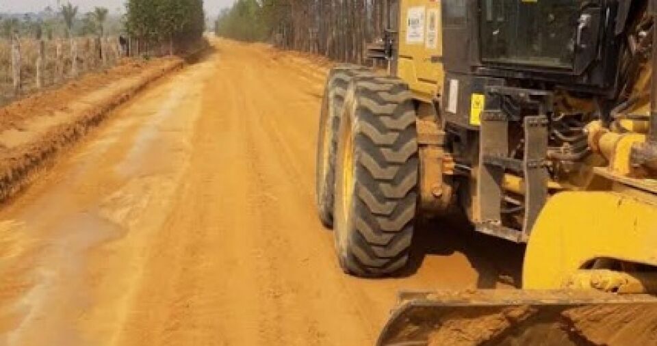 Semagric já recuperou mais de 40% das estradas no distrito de Rio Pardo
