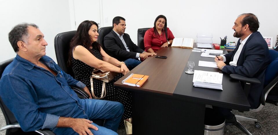 Presidente Laerte Gomes recebe visita do ex-deputado estadual Tiziu Jidalias