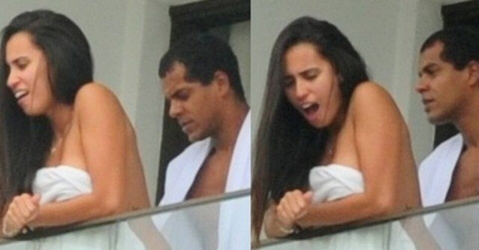 FOTOS: Ator da globo, Marcello Melo é flagrado transando com morena em sacada de prédio