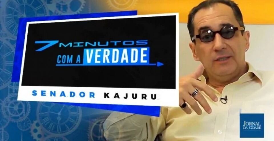 VÍDEO: Kajuru dispara sua metralhadora giratória em entrevista exclusiva