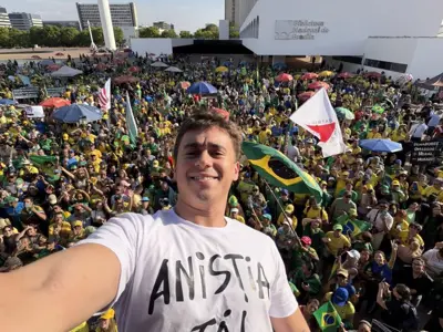 Brasília viveu marcha pela anistia aos presos dos atos de 8 de janeiro de 2023