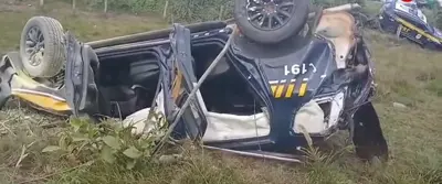 Duplo capotamento com duas viaturas da PRF em grave acidente na BR‑364 em Rondônia